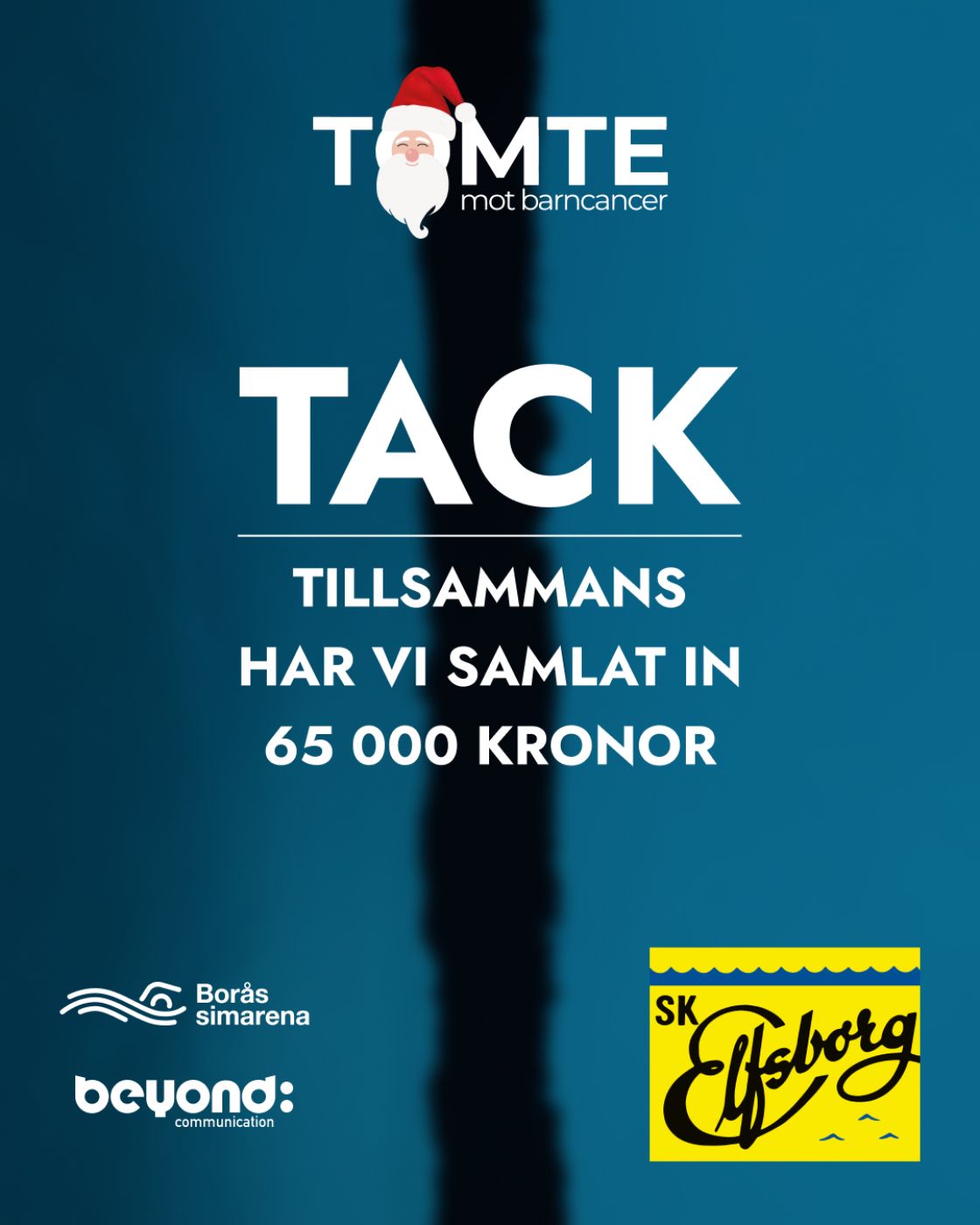 65 000kr till Tomte Mot Barncancer