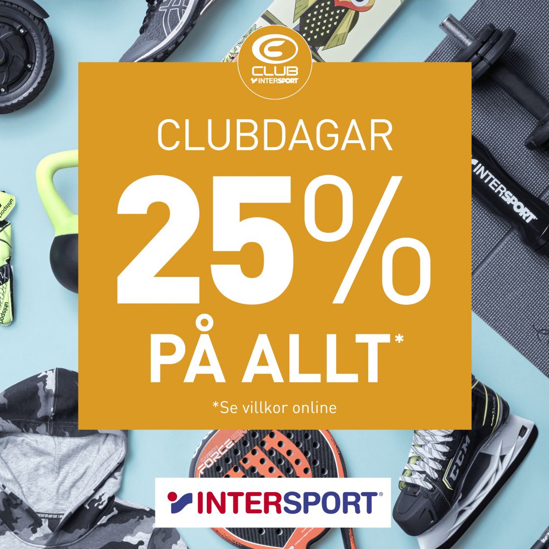 Clubdagar på Intersport, 25%