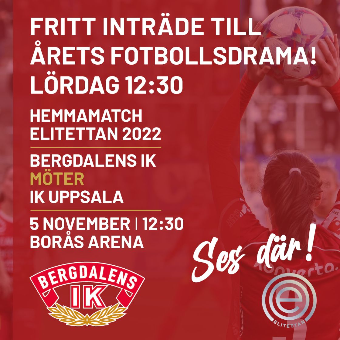 Fritt inträde till Bergdalens IK