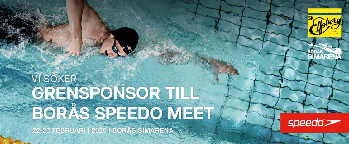 Grensponsorer Borås Speedo Meet, 3 grenar kvar!