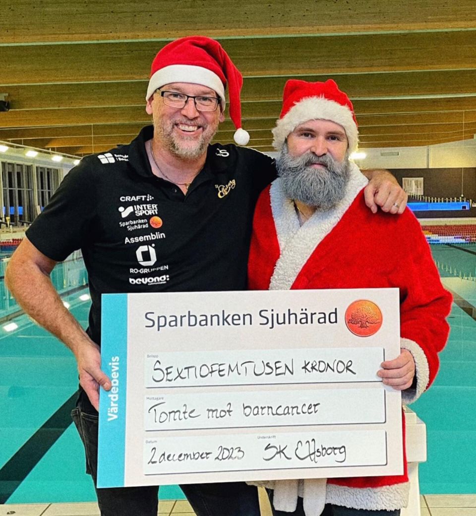 65 000kr till Tomte mot barncancer