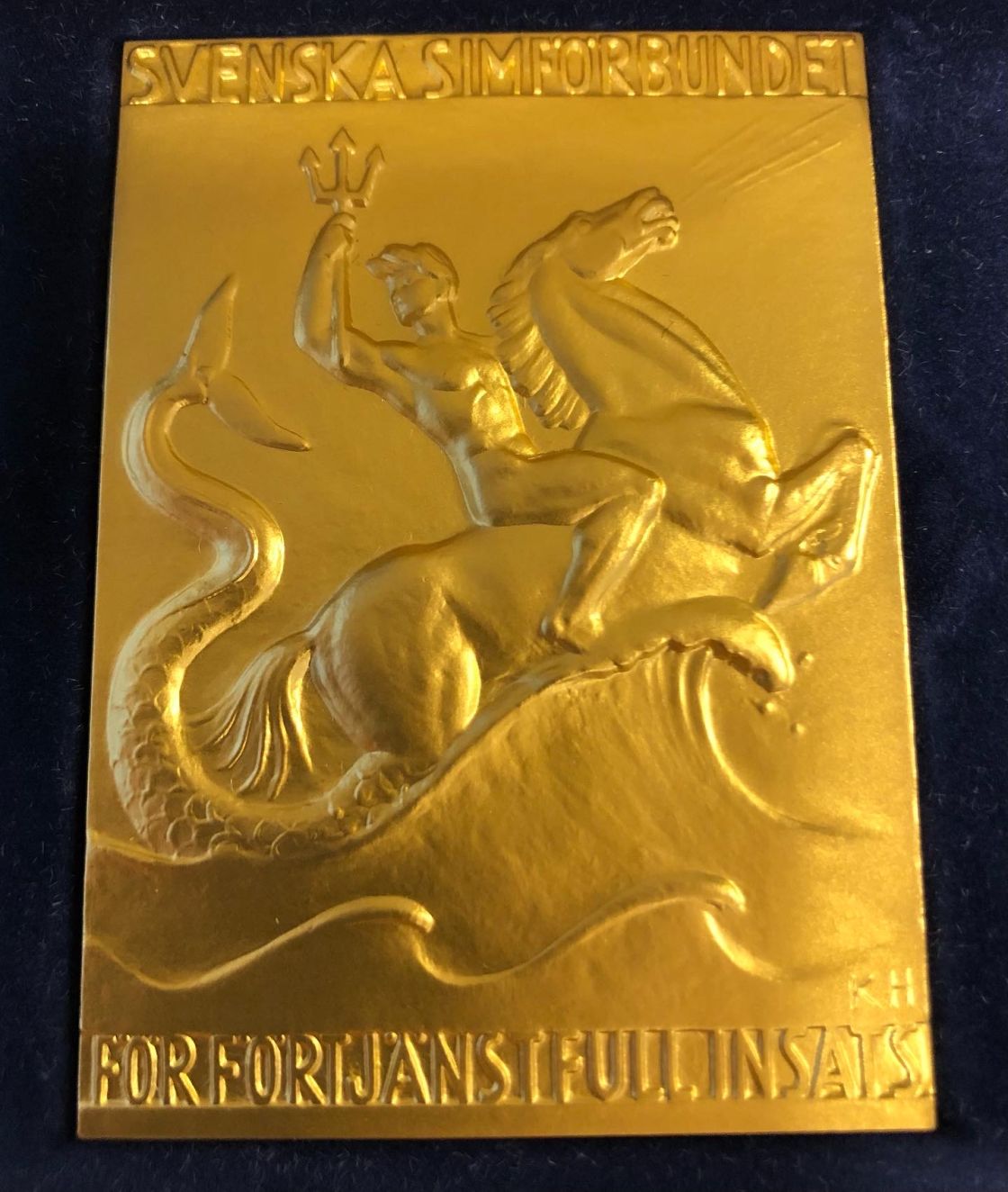 Svenska Simförbundets "Stora plakett" till Simklubben Elfsborg